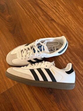 adidas Samba Sneakers - Big Kids White and Black